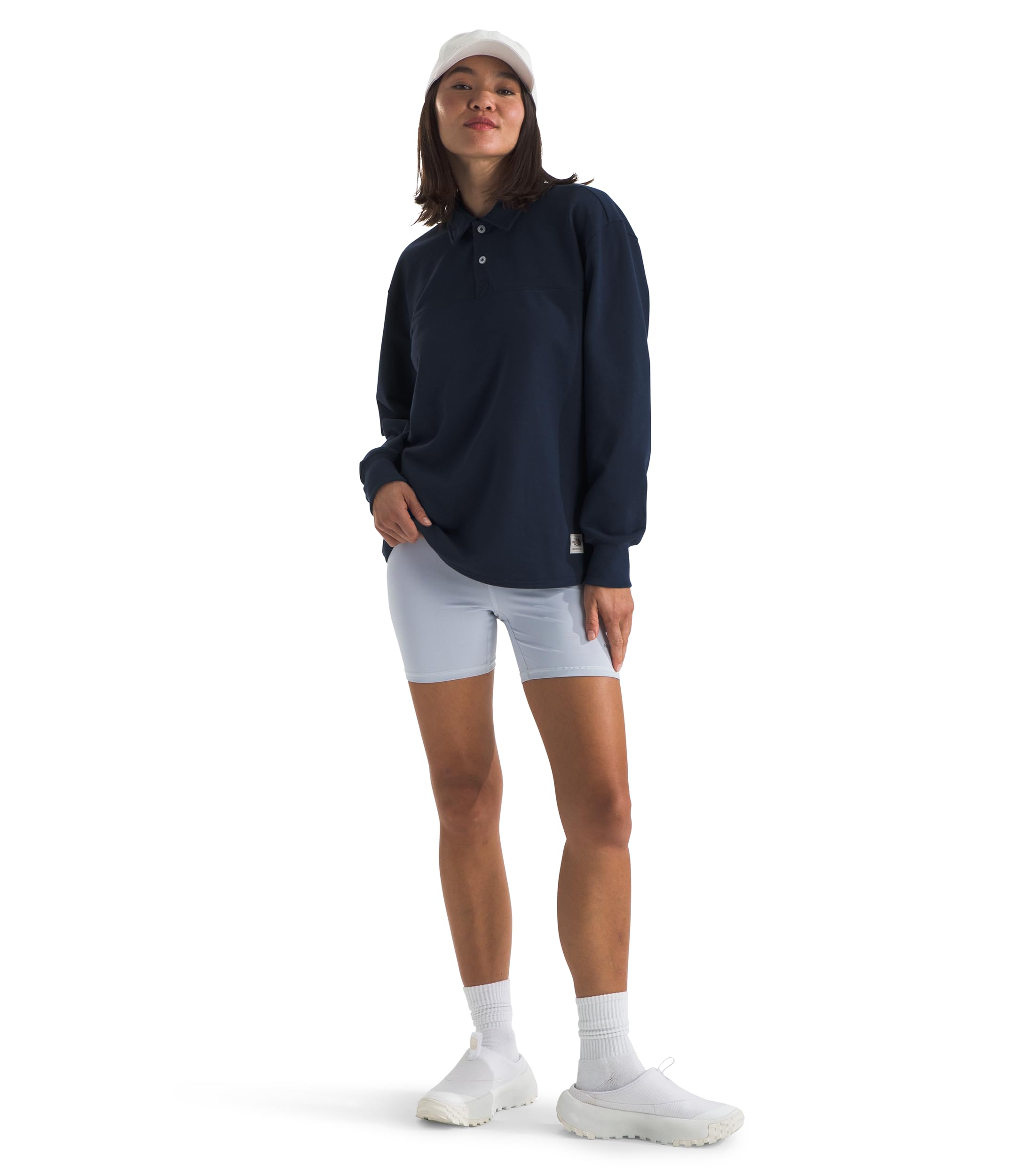 The North Face Long Sleeve Heritage Patch Rugby Shirt Camisa de Rugby de Manga Larga con Parche Heritage Mujer