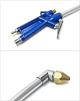 Vista 3 de QWORK 2 Set Pistola de soplado de aire, pistola de limpieza de motor neumática con manguera de 4 pies, herramienta de limpieza y desengrasante