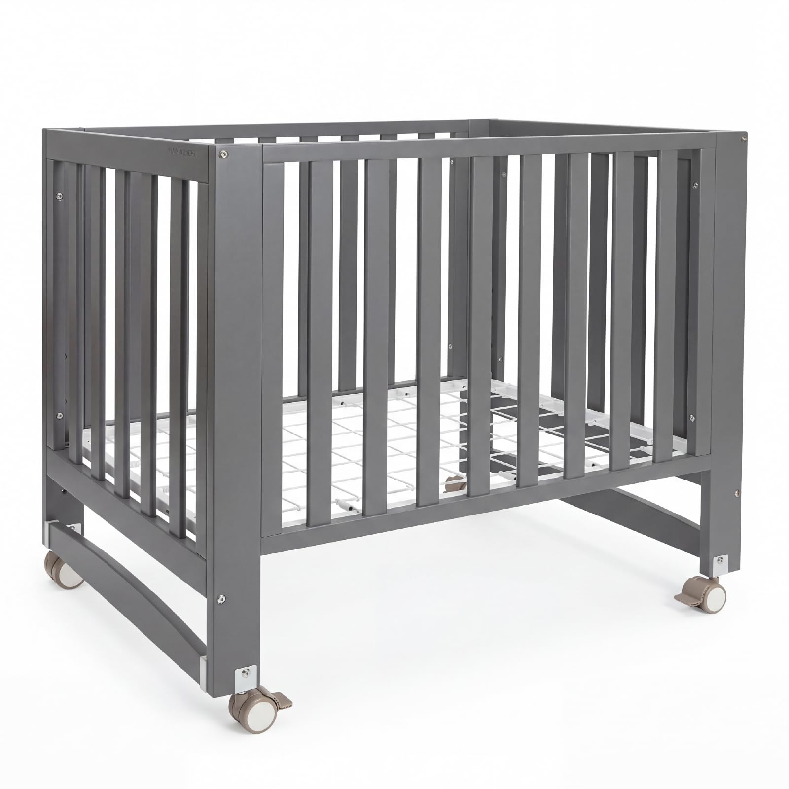 MAMAZING EvoNest 6-in-1 Convertible Baby Mini Crib with Wheels