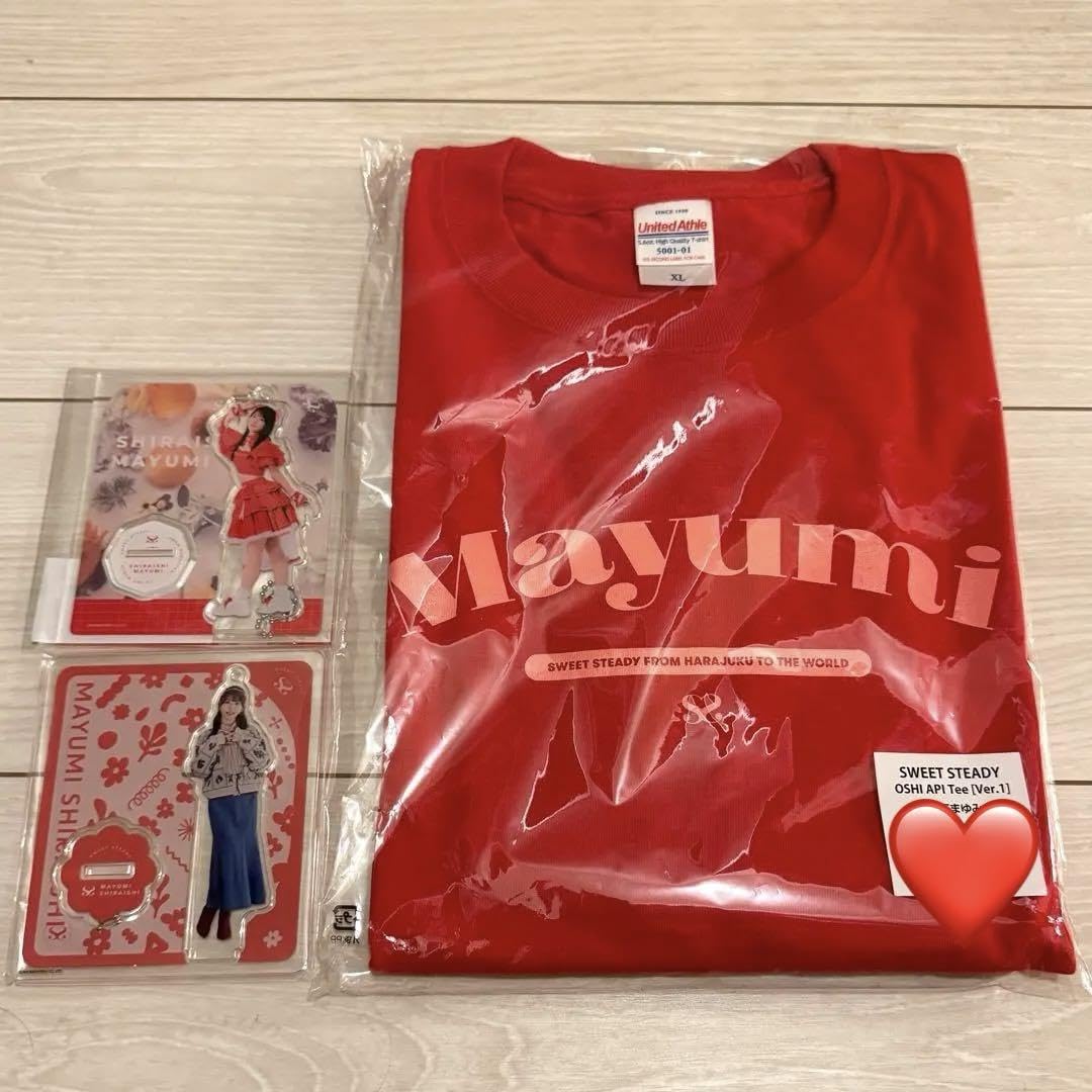 【新品未開封】SWEET STEADY 白石まゆみ　推しアピ　Tシャツ XL sweet steady 推しt ライブTシャツ グッズ 白石まゆみ - メルカリ