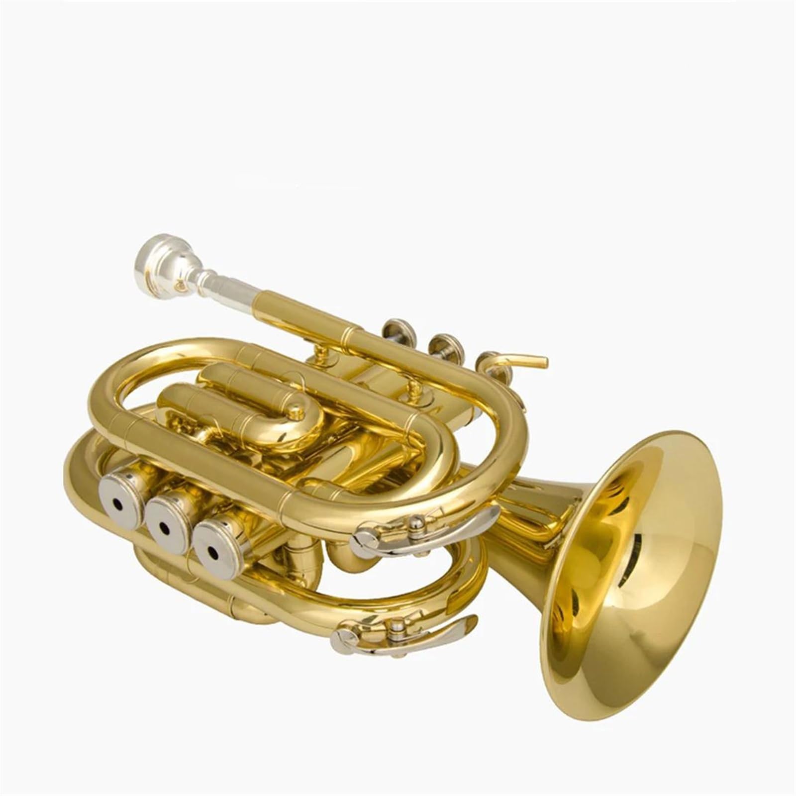 Standard Trąbka Bb Mosiężna Trąbka Kieszonkowa Lakierowana Instrumenty Muzyczne Profesjonalna Stal Nierdzewna Początkujący Pełny Ton