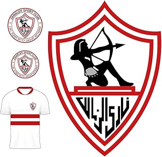 استيكر نسخة مقلدة شعار نادي الزمالك, عدد 17 استيكر, للسيارات للاب توب و الهاتف المحمول و بلاي ستيشن ، دراجة النارية والامتعة و لللوحة التزلج على الجدران