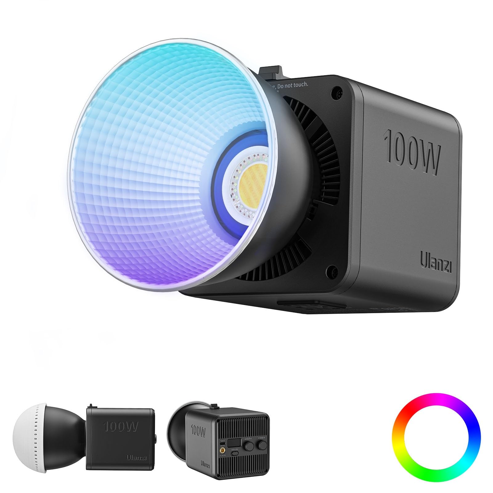 Amazon | Ulanzi 100W RGB撮影用ライト LEDビデオライト RGBライト
