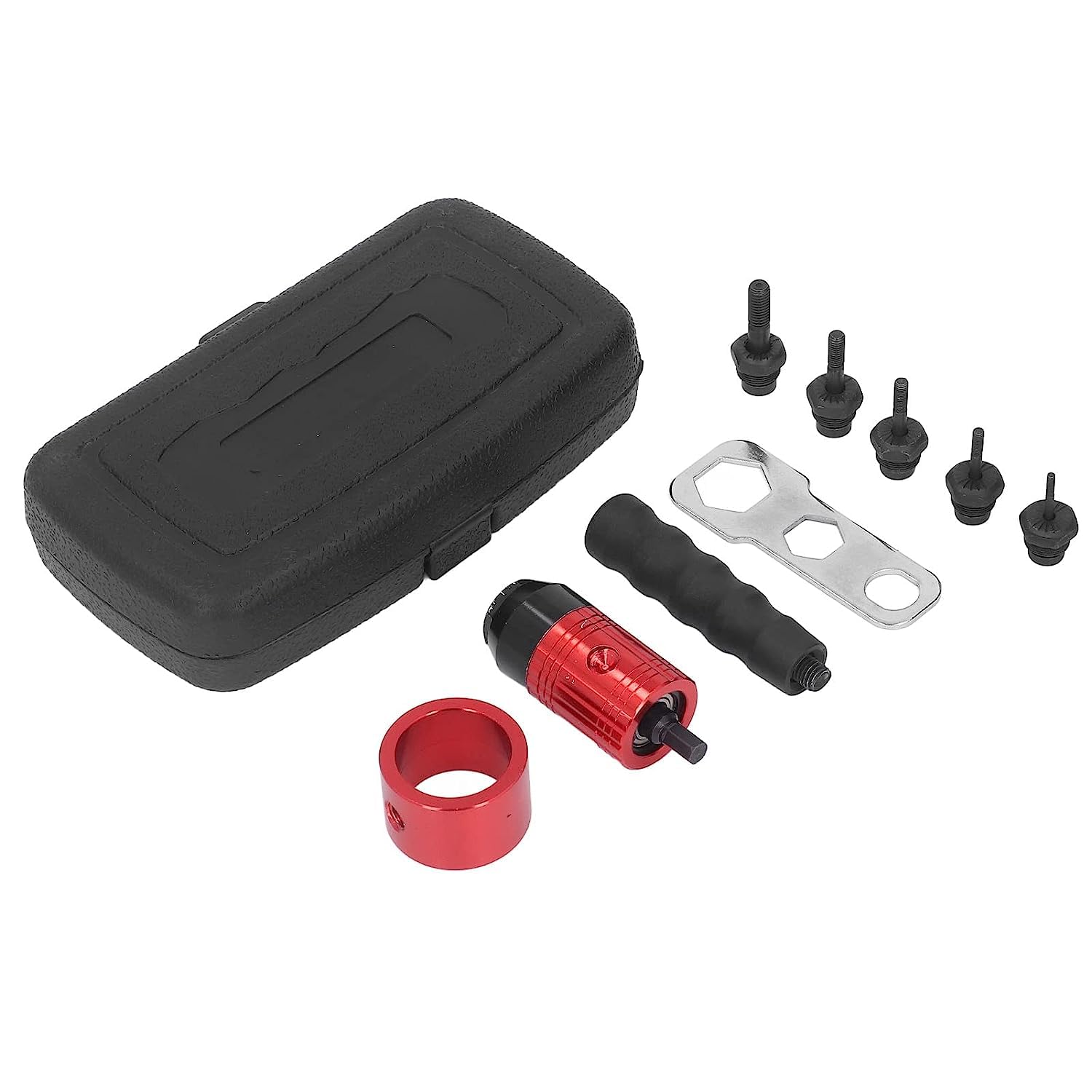 Rivettatrice per Inserti Rivetti Filettati in alluminio, acciaio e in acciaio INOX da M3 a M8 per Trapano e Avvitatore a Batteria