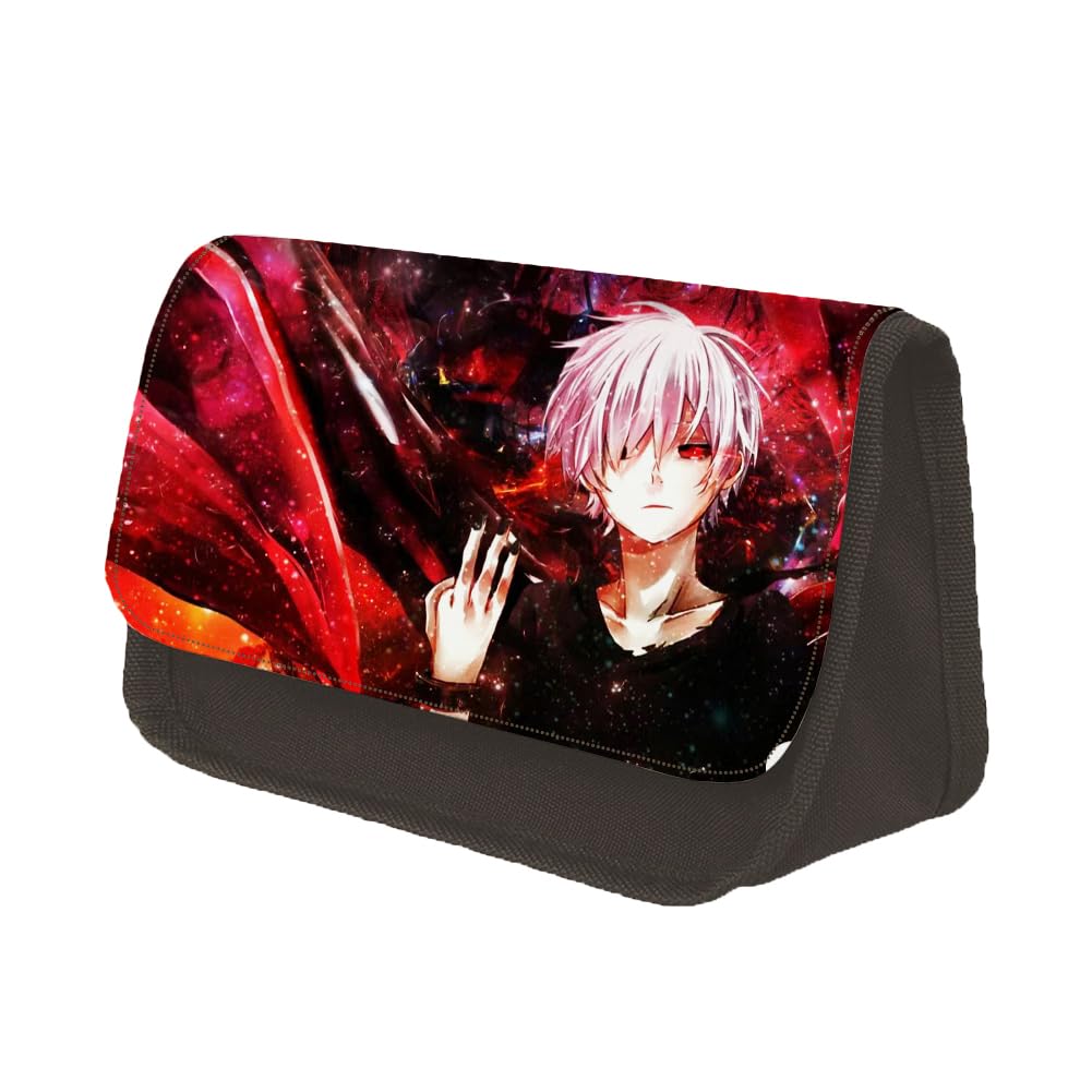 Tokyo Ghoul Pencil Case Kirishima Tōka Kaneki Ken 3D Printed Anime Pen Bag Large Capacity Stationery Bag for Boys and Girls Birthday Gifts