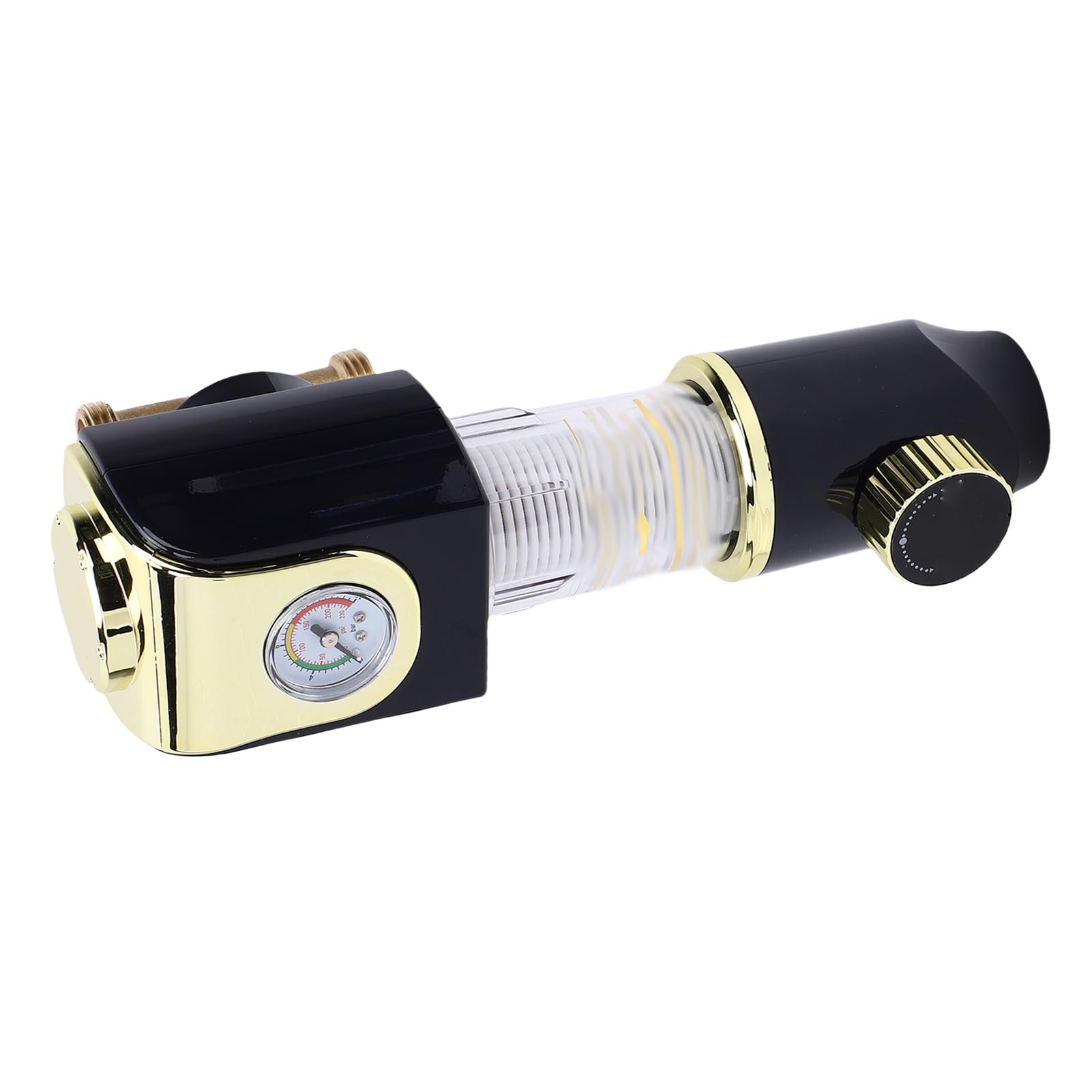 Generic 【título】 de Prefiltración de Agua con Filtro de Sedimentos Prefiltro de 1/2 Pulgada con Manómetro Lavado Automático de 40 μm