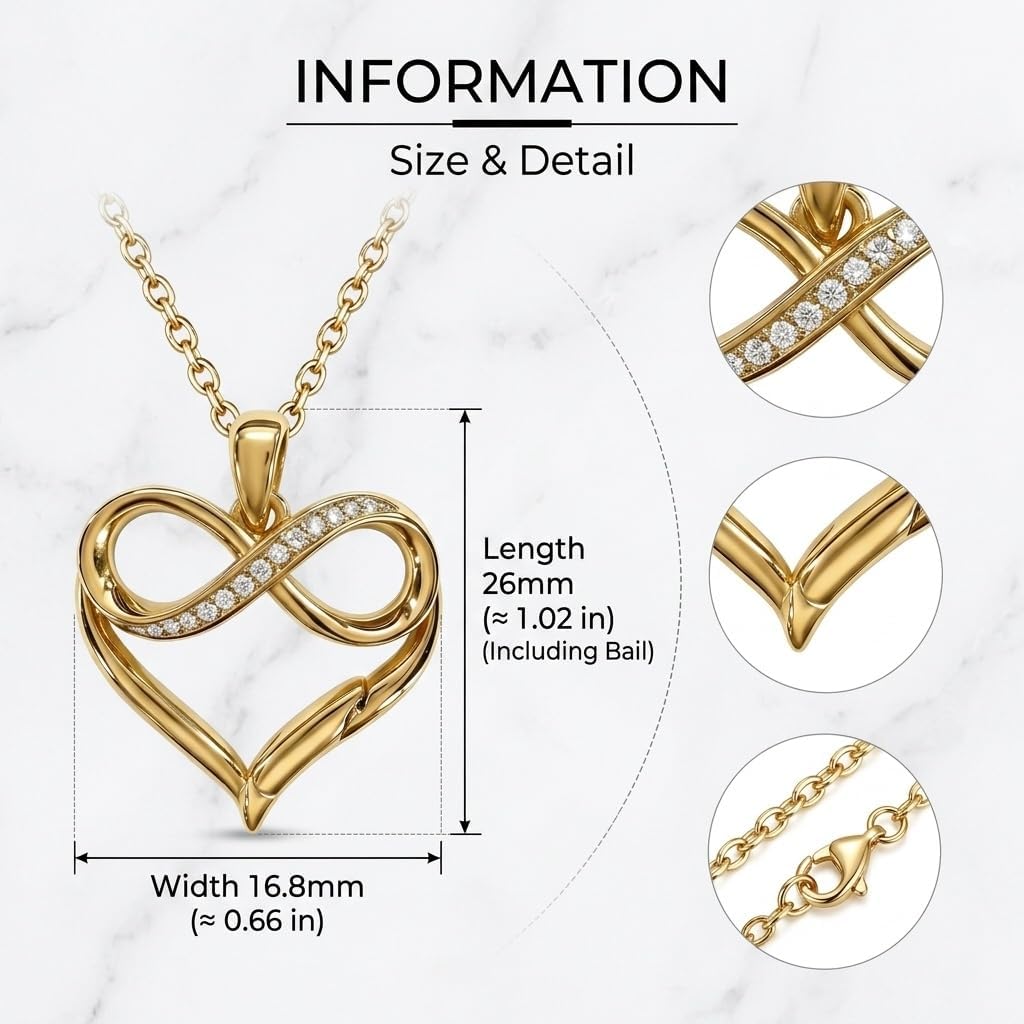 Ring Holder Necklace Heart Pendant Ring Keeper Necklace Jewelry Gifts image 4