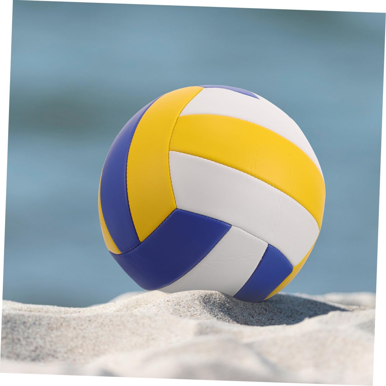 Balón de Voleibol Blando para Entrenamiento Interior Costura Estándar 2 Piezas Material PU para Partidos y Práctica en Interiores