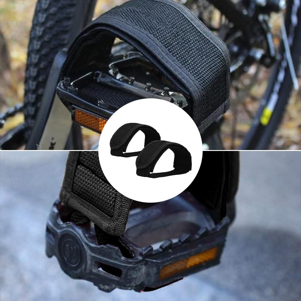 Bangcool Pédale De Vélo Sangles Universelles 2 Paires De Pieds De Vélo En Nylon Sangles D'Orteil