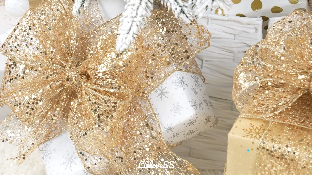 Amazon.com: LIZLOVESS Champagne Gold Glitter Mesh Wired