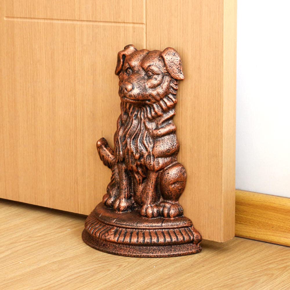 Butée de porte en fonte animée pour stopper les courants d'air du salon
