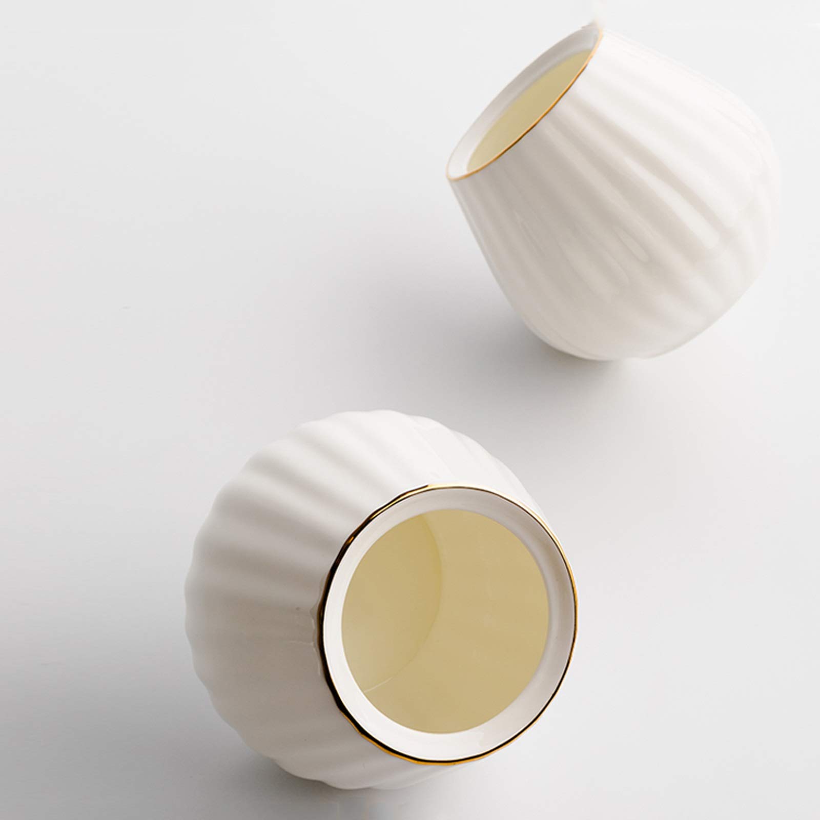 Pot de Sucre Boîte de rangement en céramique de céramique de céramique de sucrerie avec couvercle à la maison Creative Sugar Bowl est le meilleur choix for les cadeaux à la famille et aux amis Bol à S