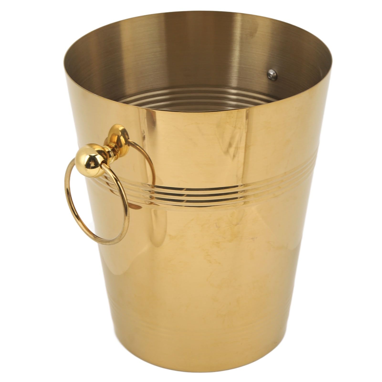 Cubo de Hielo de Acero Inoxidable de Gran Capacidad con Asas para Fiestas Al Aire Libre Cerveza Champán (L)