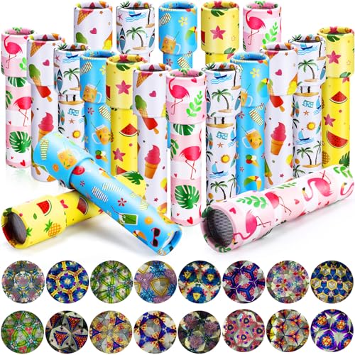 20 Pcs Classic Kaleidoscopes Educational Toys for Party Favors Fun Kaleidoscope Toy for Stock Stuffers Bag Fillers Birthday Party School Classroom Prizes, Random Colors (Summer)
