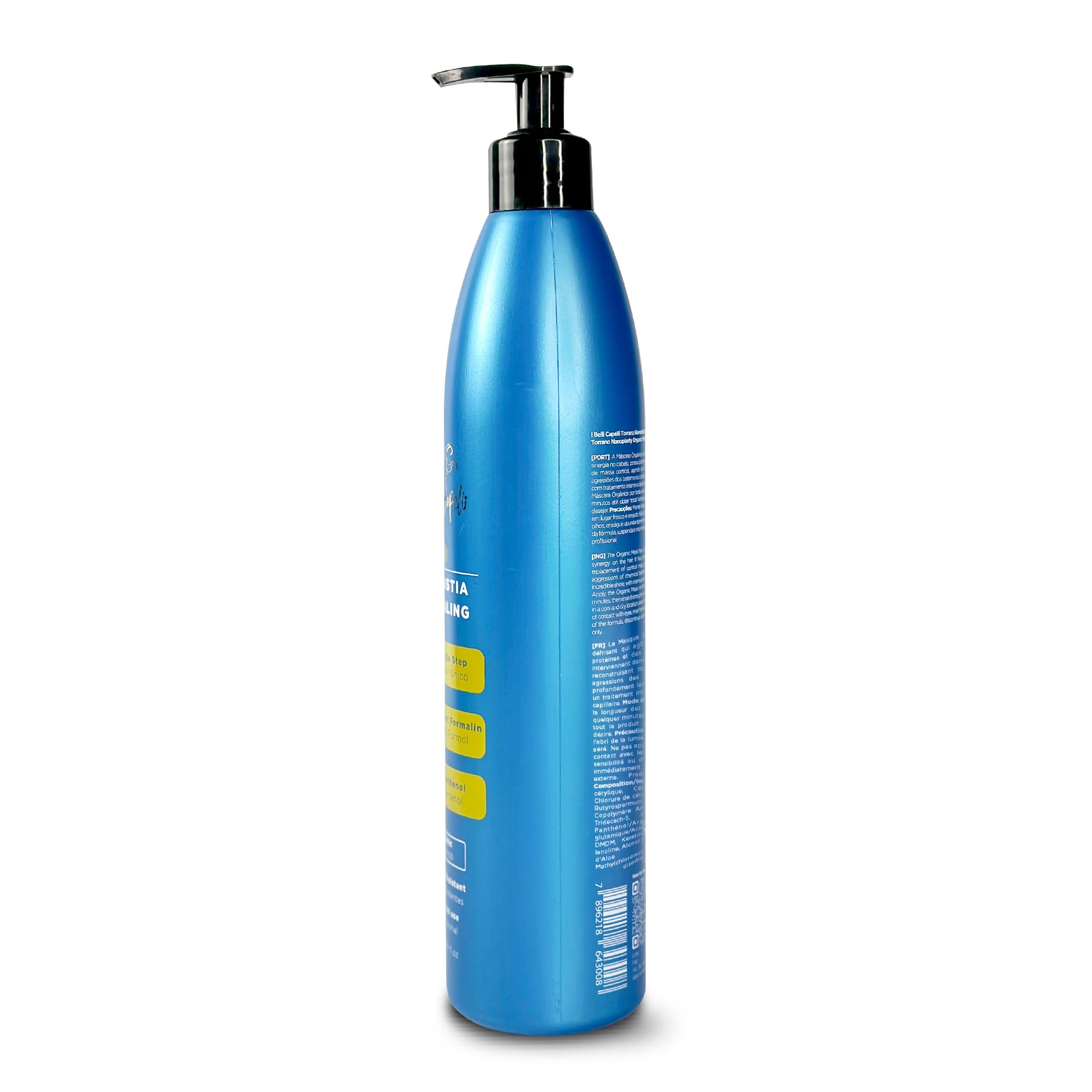 In Belli Capelli Torrano Keratin Haarbehandlung in 1 Schritt, formaldehyd-freie Nanoplastia Para Alisar Cabello, Keratina Organica Sin Formol Para Alisar el Pelo l- 1 Einheit,