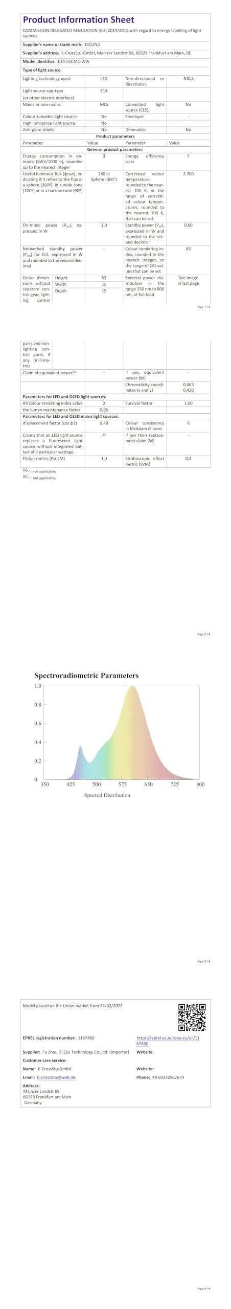 Lot De 2 Ampoules LED E14 12 V 24 V CC 4 W Blanc Neutre 4 500 K Pour éclairage De Cimetière, Signalisation Photovoltaïque, Bateau, Camion