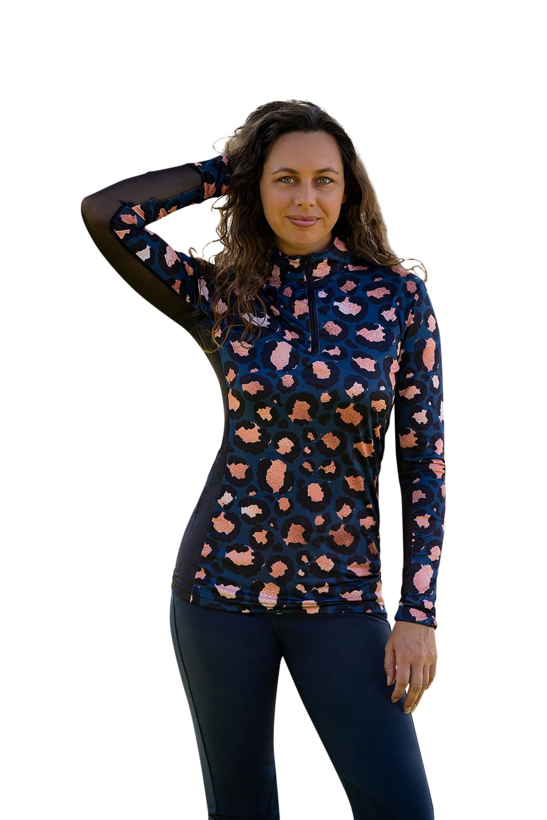 Reitsport-Sonnenshirt für Damen, langärmelig, Reiten, Basisschicht, englische und Dressurreiter, Geschenk