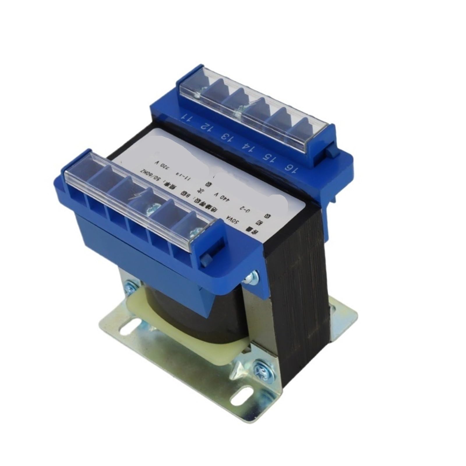 Transformador de control de aislamiento monofásico‌, Transformador de control‌ BK-50VA‌ Entrada 440/380/220V a 220V Salida(220V)