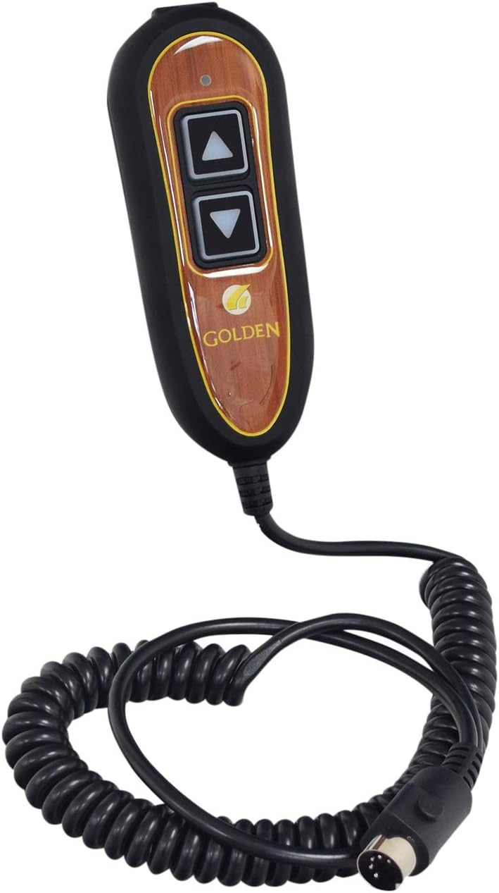 Golden Burl Hand Control Zk1200-hc 2 Button Hand Control 5 Pin (Replaces Okin