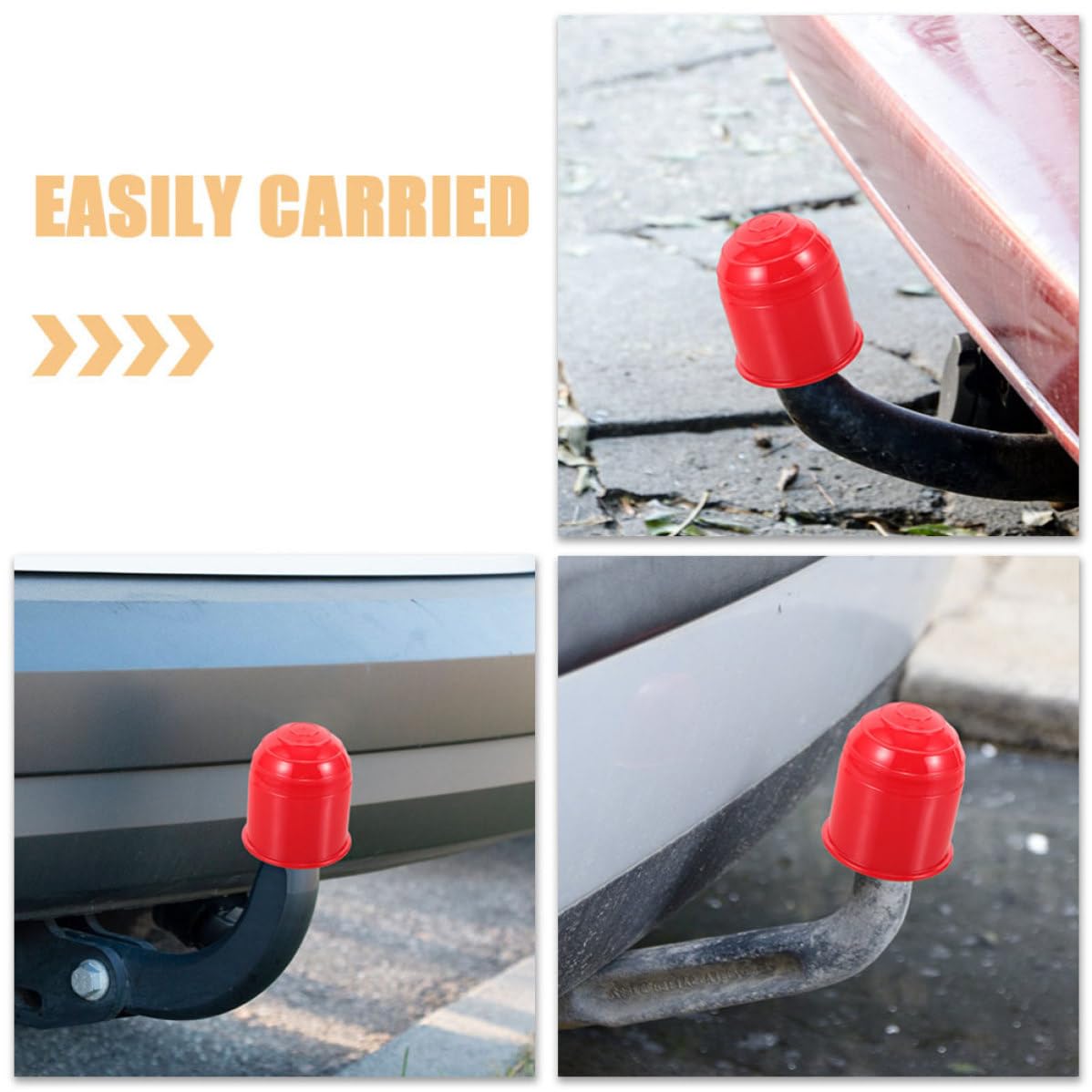 Operitacx 30 Piezas Protector de Bola de Remolque de Nylon Rojo para RV y