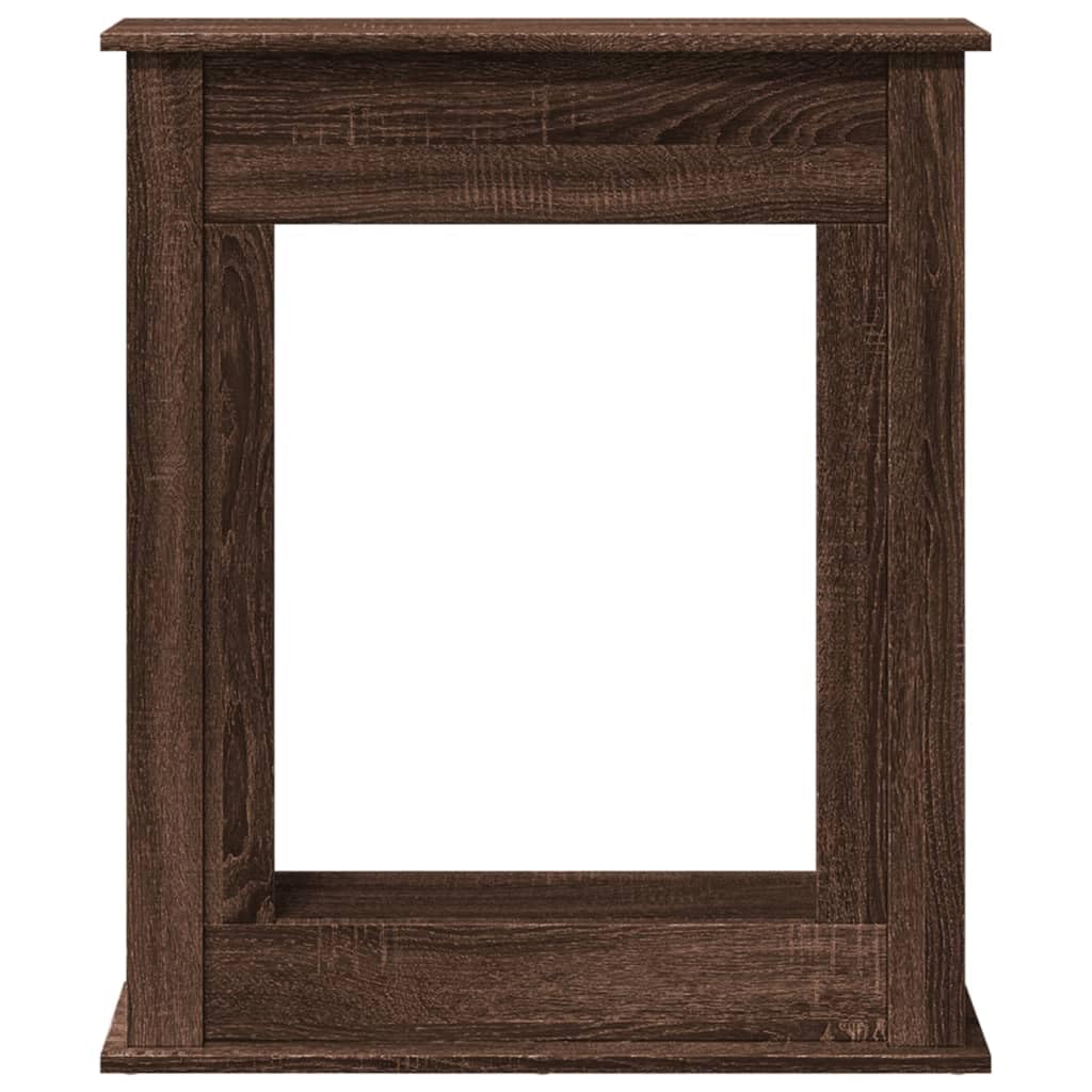 Rantry Arredo Cornice per Camino Rovere Marrone 75x20x87,5 cm in Truciolato, Mobilia Cornice Camino, Camino da Pavimento con Cornice e Bruciatore, Accessori Camino, Cornice Legno