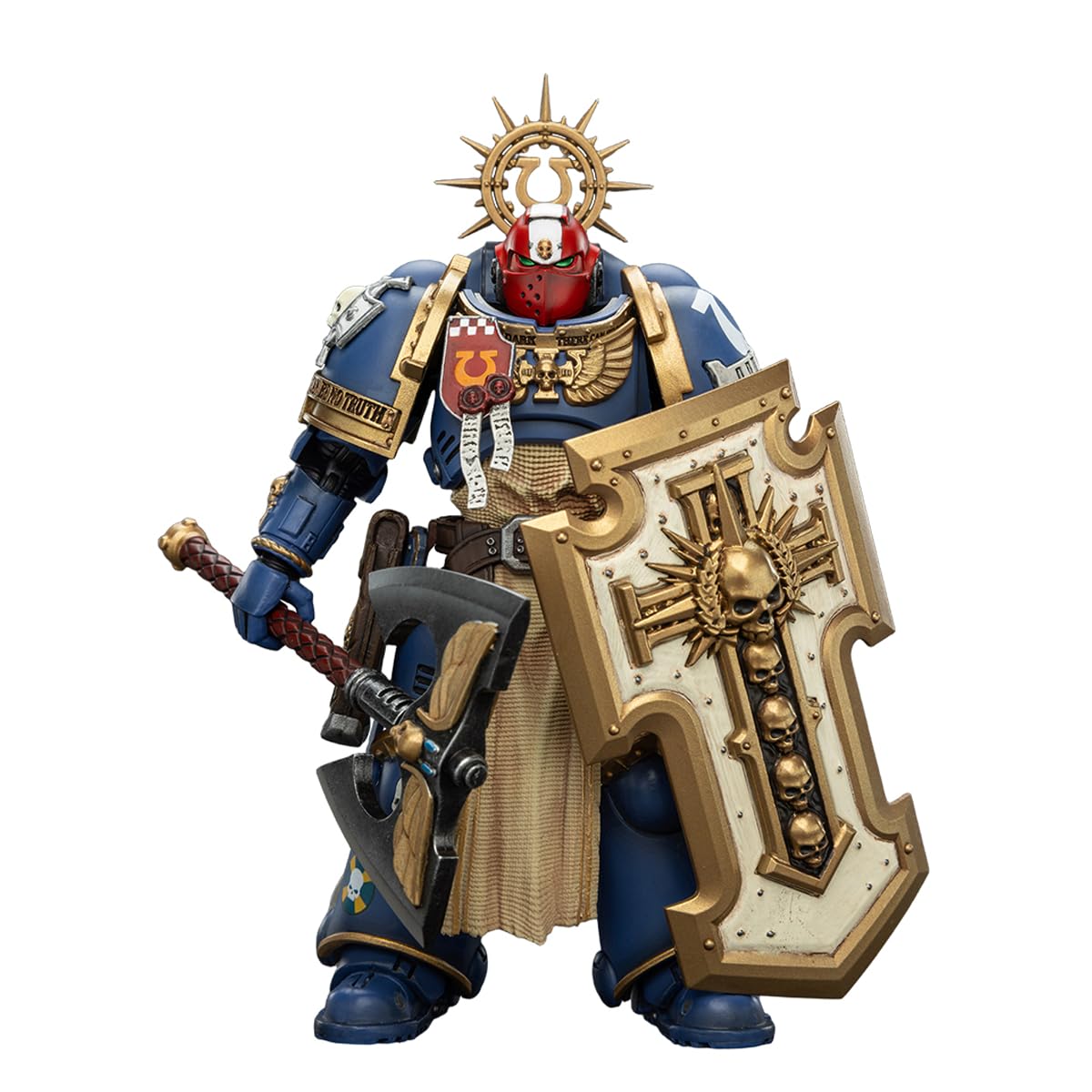 JOYTOY Warhammer 40K 1/18 Action Figure Ultramarines Metaurus with Power Axe, Stormshield and Plasma Pistol Collection Model Gifts — image 1