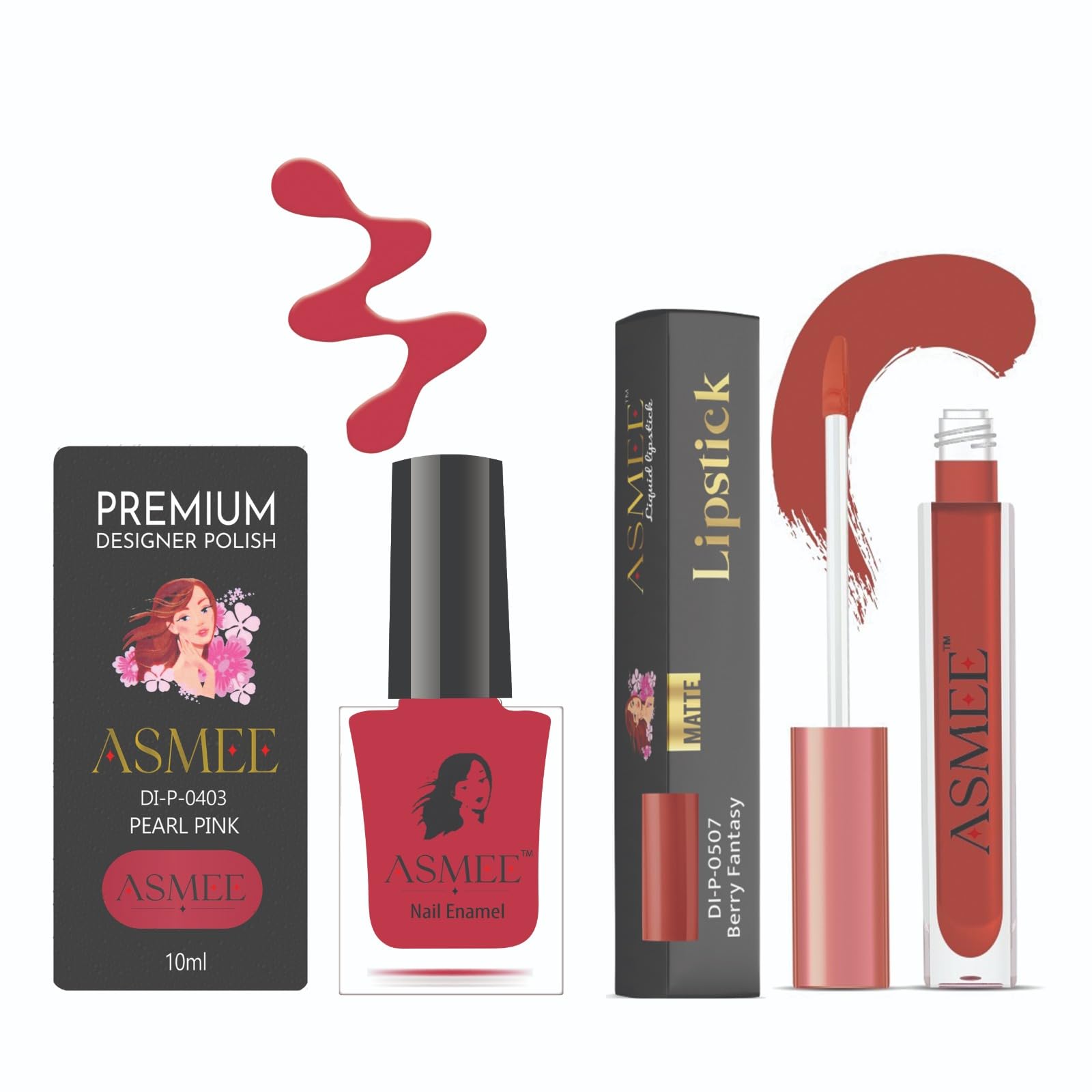 Premium Nail Polish, Quick Dry, Glossy Gel Finish, Paraben Free buy nail polish & get Liquid Matte lipstick free Pearl Pink Nailpolish and Berry Fantacy Liquid matte Lipstick-image-34