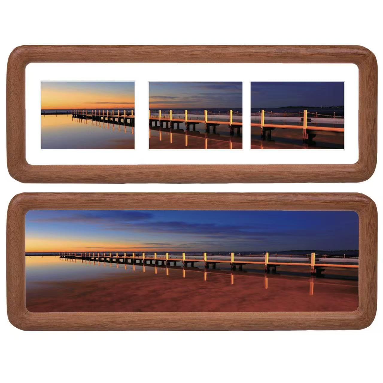 Amazon.com - OUBOXDPF 4x12 Collage Picture Frame, Three 2x3 Photos