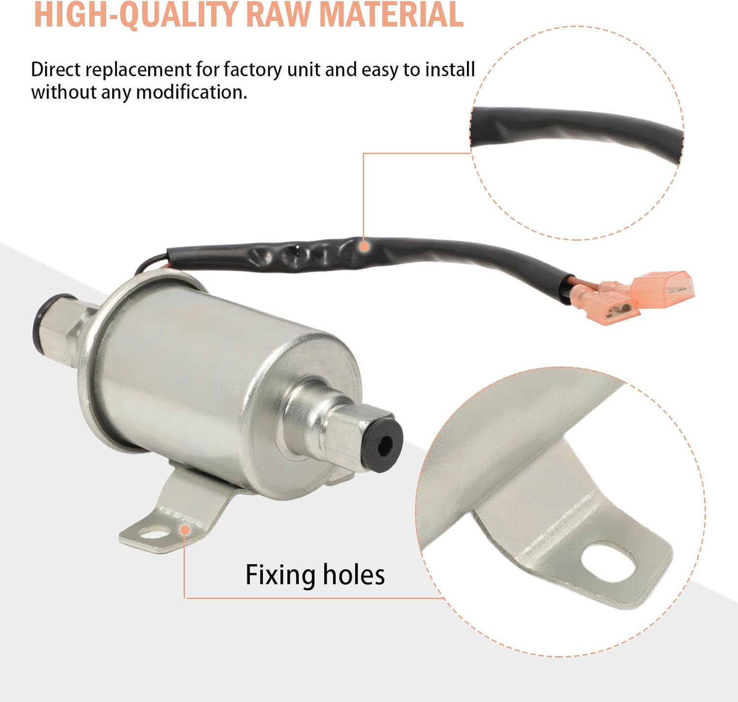 12V Fuel Pump fit for Cummins Onan Generator 3.5-5 PSI 25-35 GPH 149-2790 149-2583 A064S967 A047N931 RV006 E11012