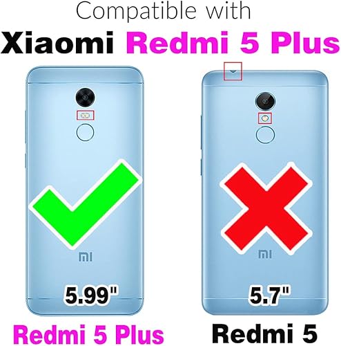 Miniatura 2 de ELISORLI Funda compatible con Xiaomi Redmi 5 Plus, resistente y delgada, accesorios de celda delgada, ajuste antideslizante, goma TPU para teléfono