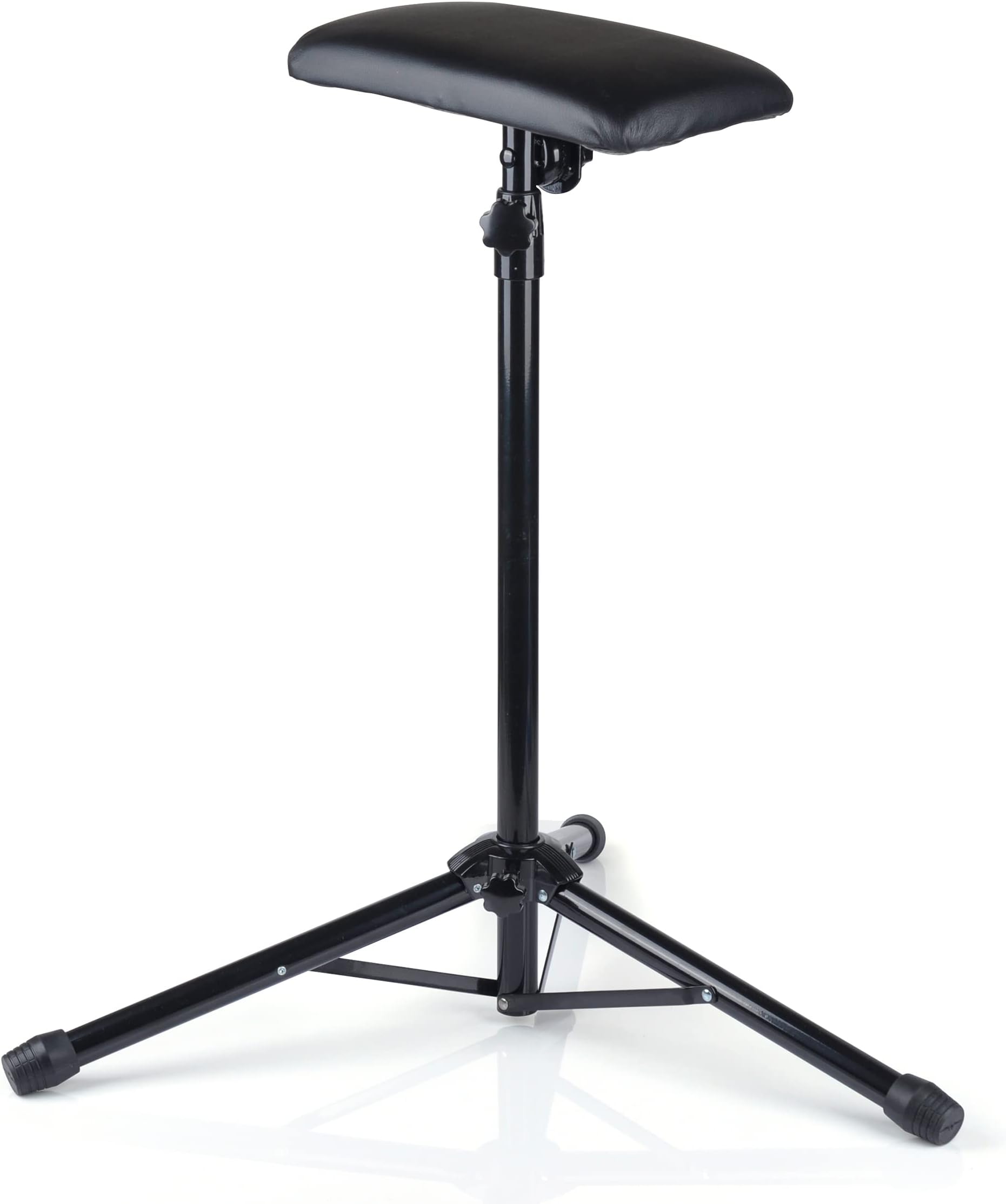 Tripod Stand Armrest, Professional Tattoo Armrest Adjustable Height and Tilt Tattoo Equipment, Arm Leg Bar Rest Bracket With Sponge Durable Tattoo Tool, Metal+PU Leather (Small, Black)