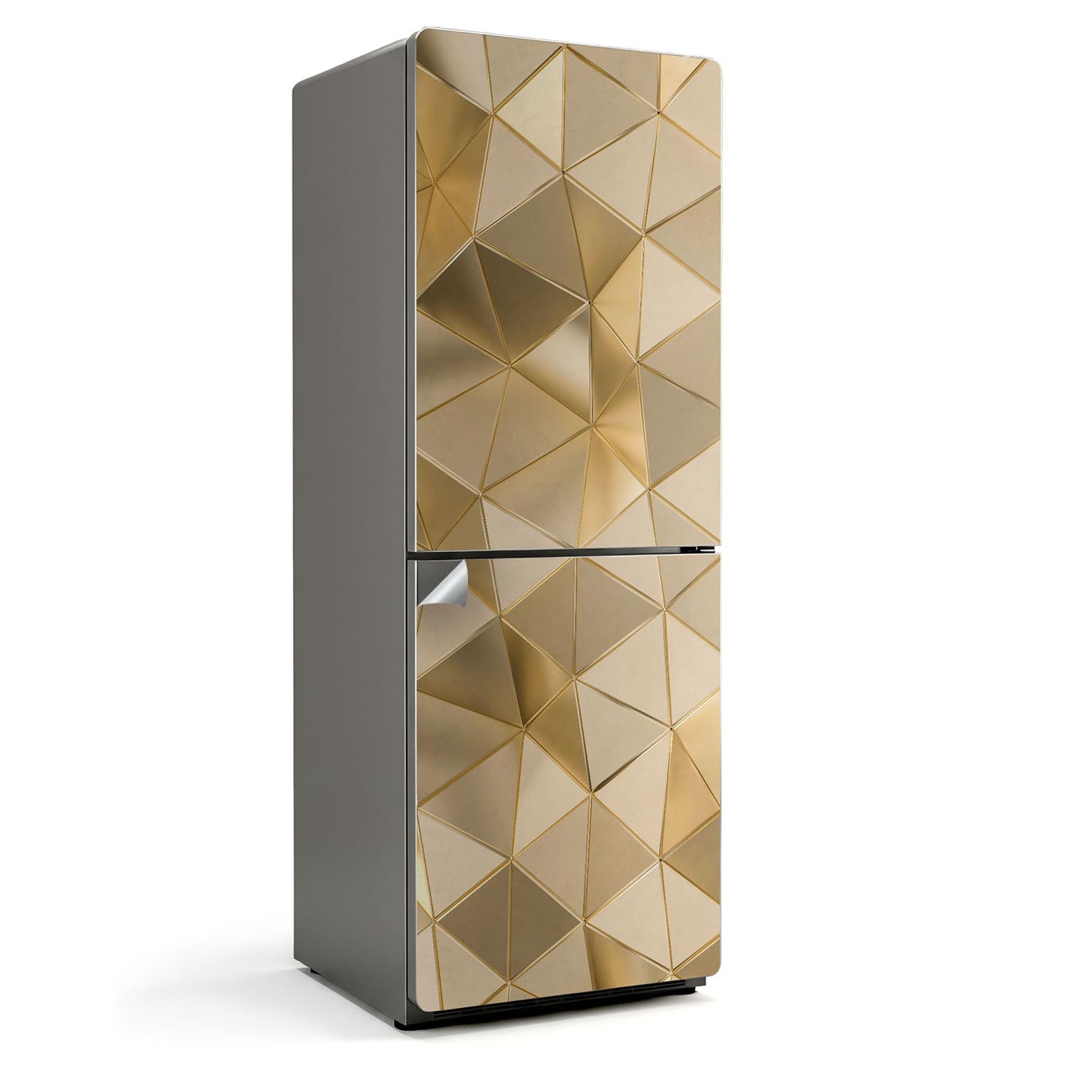 Vinilo de nevera de diseño elegante 3D con acabado resistente a rayones de 70x190 cm