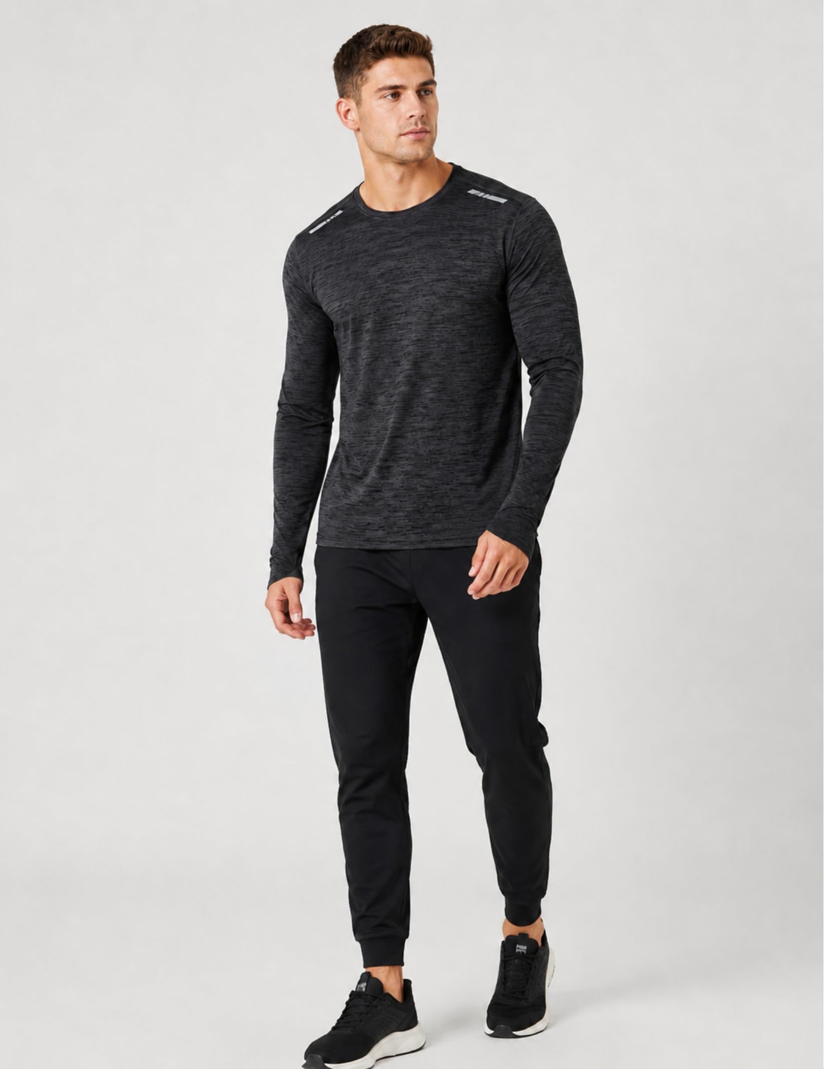 Liberty Imports Koszulka Mężczyźni Athletic Long Sleeve T Shirts With Thumbholes