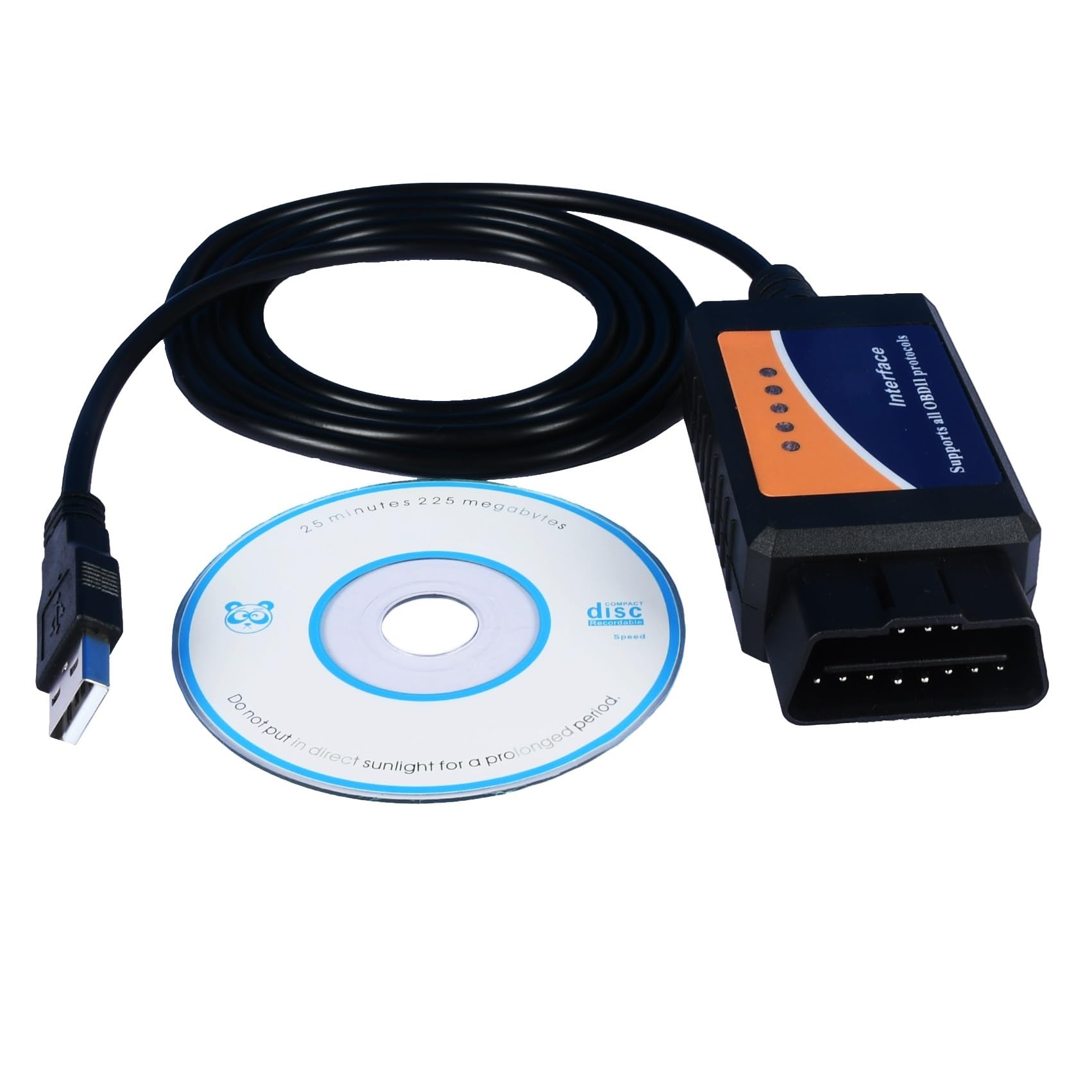 For-Scan ELM 327 MS HS OBD2 USB Elmconfig Adaptateur OBD avec