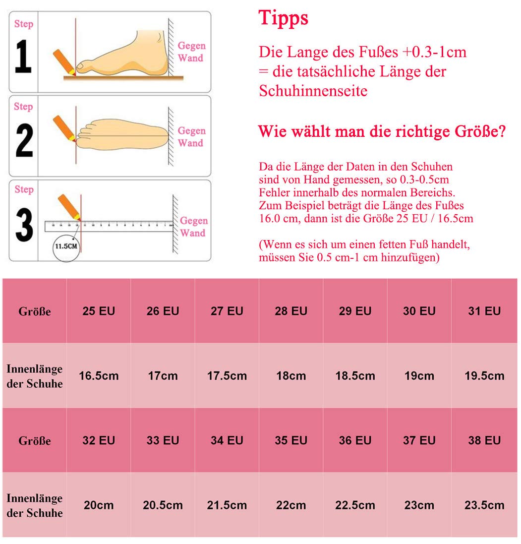 Mädchen Schuhe Prinzessin Festliche Schuhe Niedriger Absatz Glitzer Schuhe Kinder Hochzeit Schuhe zum Abendkleid Fasching Halloween Karneval Tanzball Party Lila Pink Silber Blau Gr 27-38