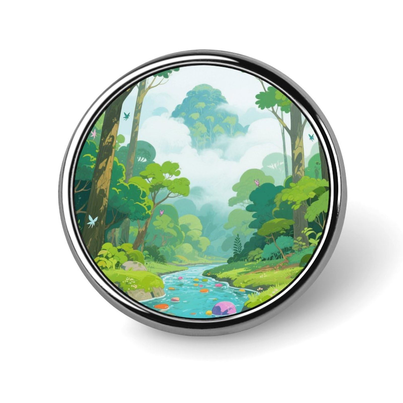 Cloud Backpack Pin Cute Brooch Decoration Brooches for Women Mens Lapel Pins for Suits Fashion Button Badges for Hat Backpacks Purses Jackets Shirt Suit Lapels-Circular