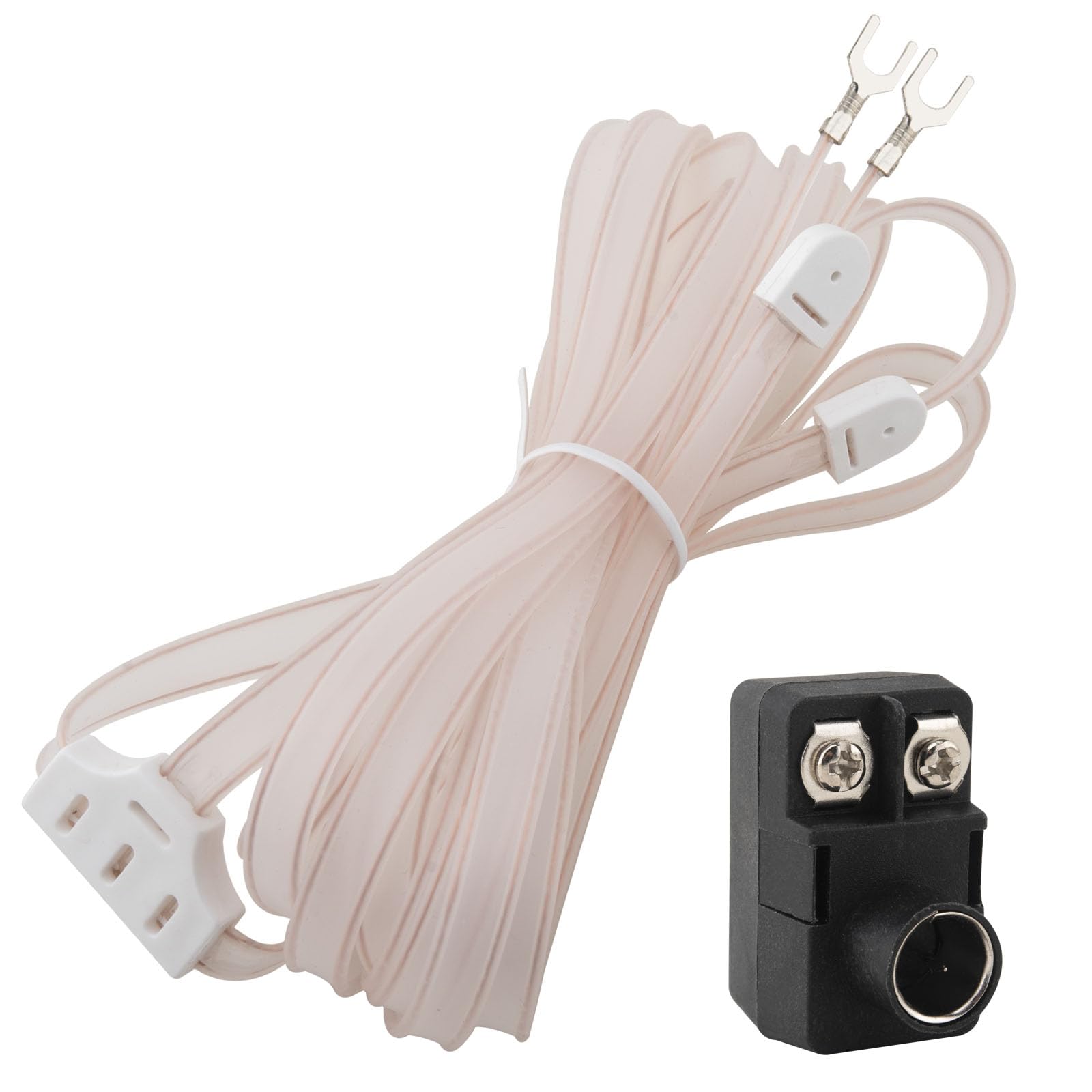 Kaunosta FM Dipole Antenna 300 Ohm T Shape FM Antenna + 300 Ohm to 75 Ohm Adapter Transformer (Push-On F Type Balun) Kit for Yamaha Sony Sharp JVC Denon Marantz Radio Stereo Tuner Receiver