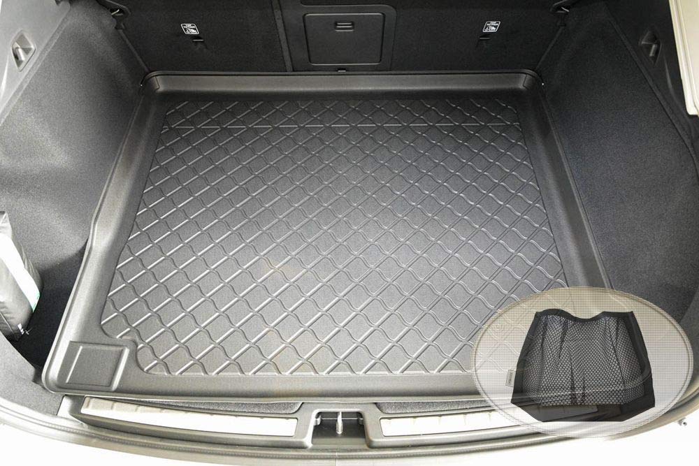 Z3291610 Gummierte Kofferraumwanne fahrzeugspezifisch + Klett-Organizer (Laderaumwanne, Kofferraummatte)