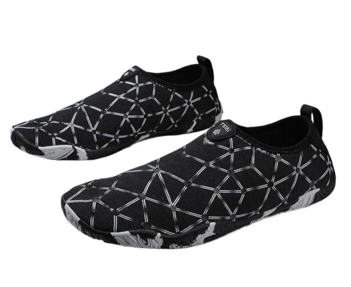 Barefoot Shoes for Women Slip On Quick Dry Wide Toe Box Non-Slip Breathable Lightweight Zero Drop Sole Minimalist Walking Hiking Yoga Outdoor (Black,9)