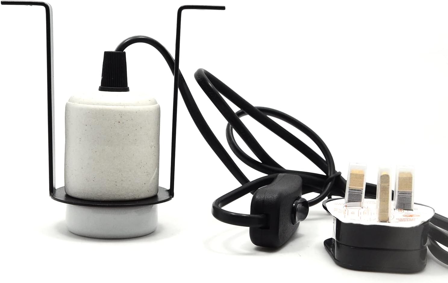 Eilinco Ceramic Bulb Holder 500W, Ceramic Lamp Holder, Reptile Heat