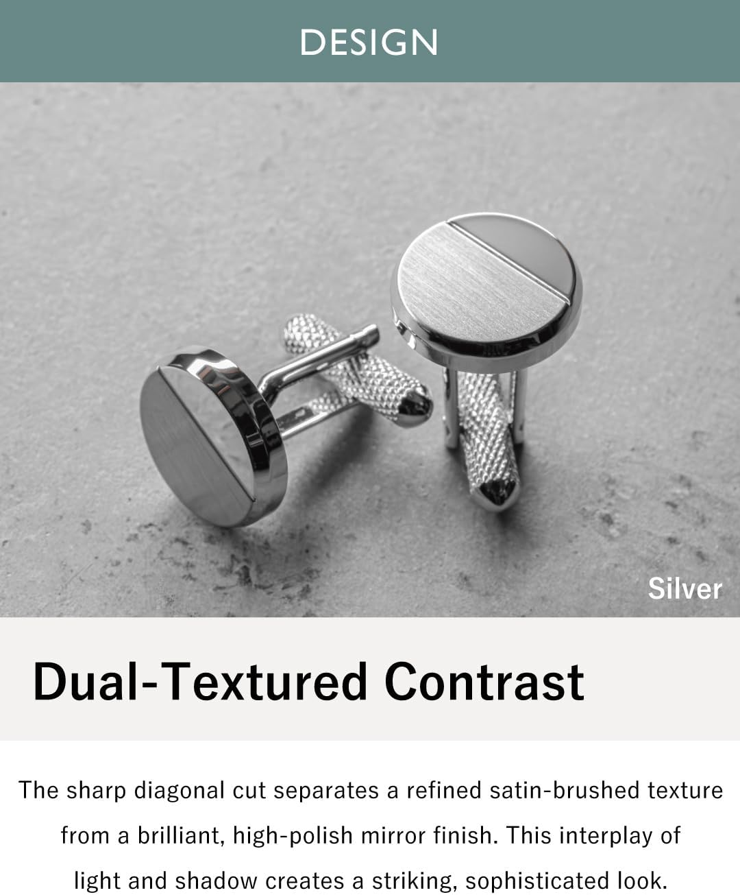 [TAVARAT] Cufflinks for Men cuff links mens 【Made in Japan】 Black Silver Light Gold Tps-197-198