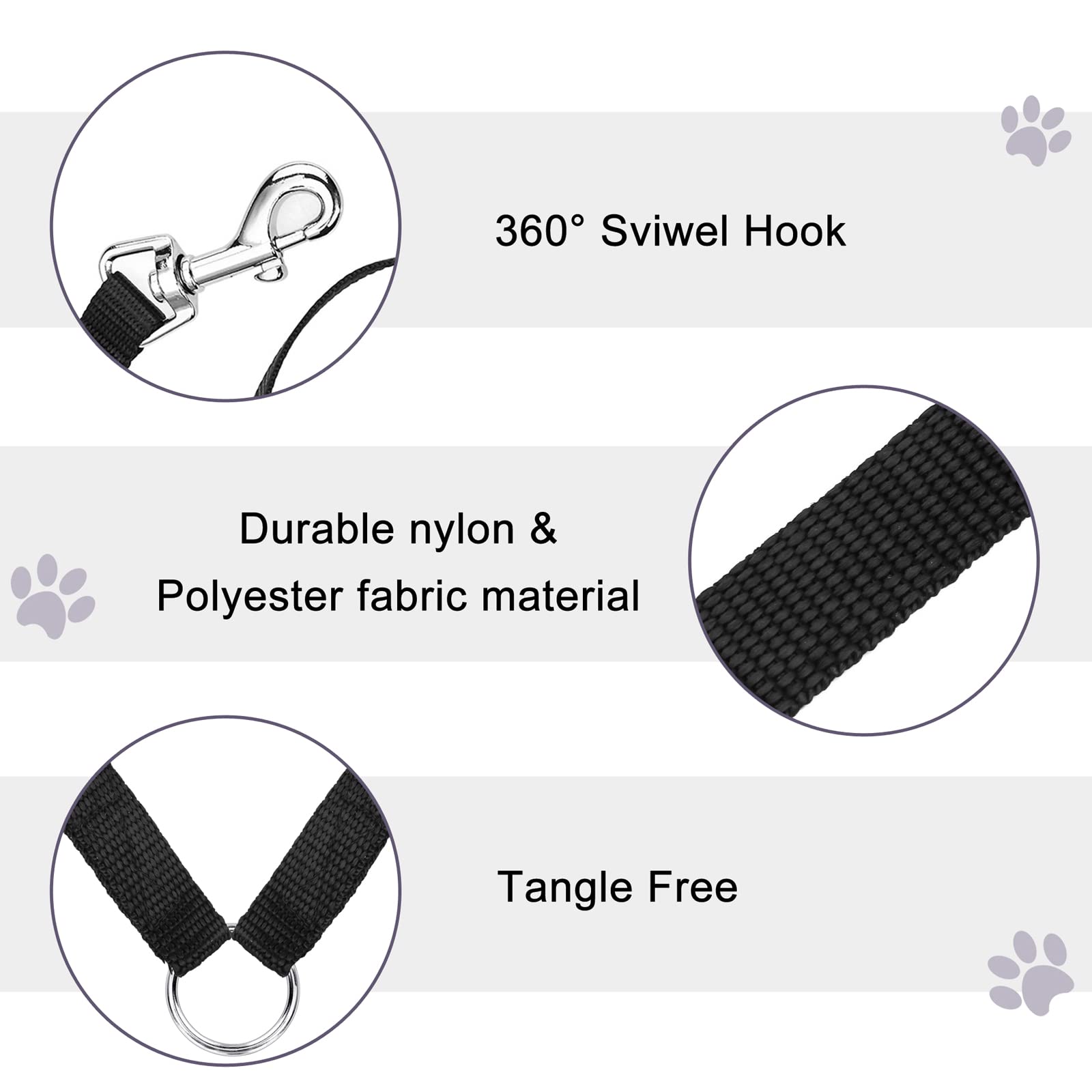 Double Leash for Small Dogs Double Leash Double Dog Divider Pet Trainer 2 Way Two Pet Leash Walking Safety - Image 4