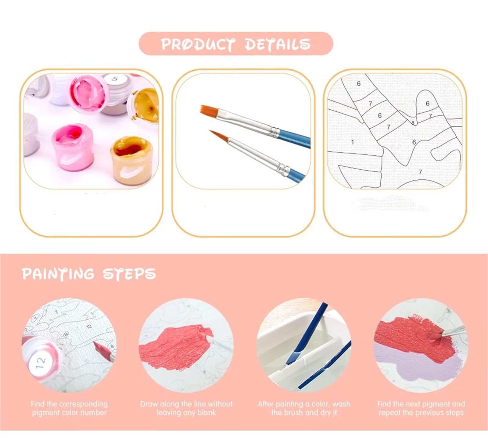 Heaen Dipingere con i Numeri per Adulti,Columpio playa junto mar DIY Paint by Numbers con Vernici e Pennelli per Adulti Principianti,Kit di Pittura Acrilica per Decora la casa Con Cornice 60x75cm