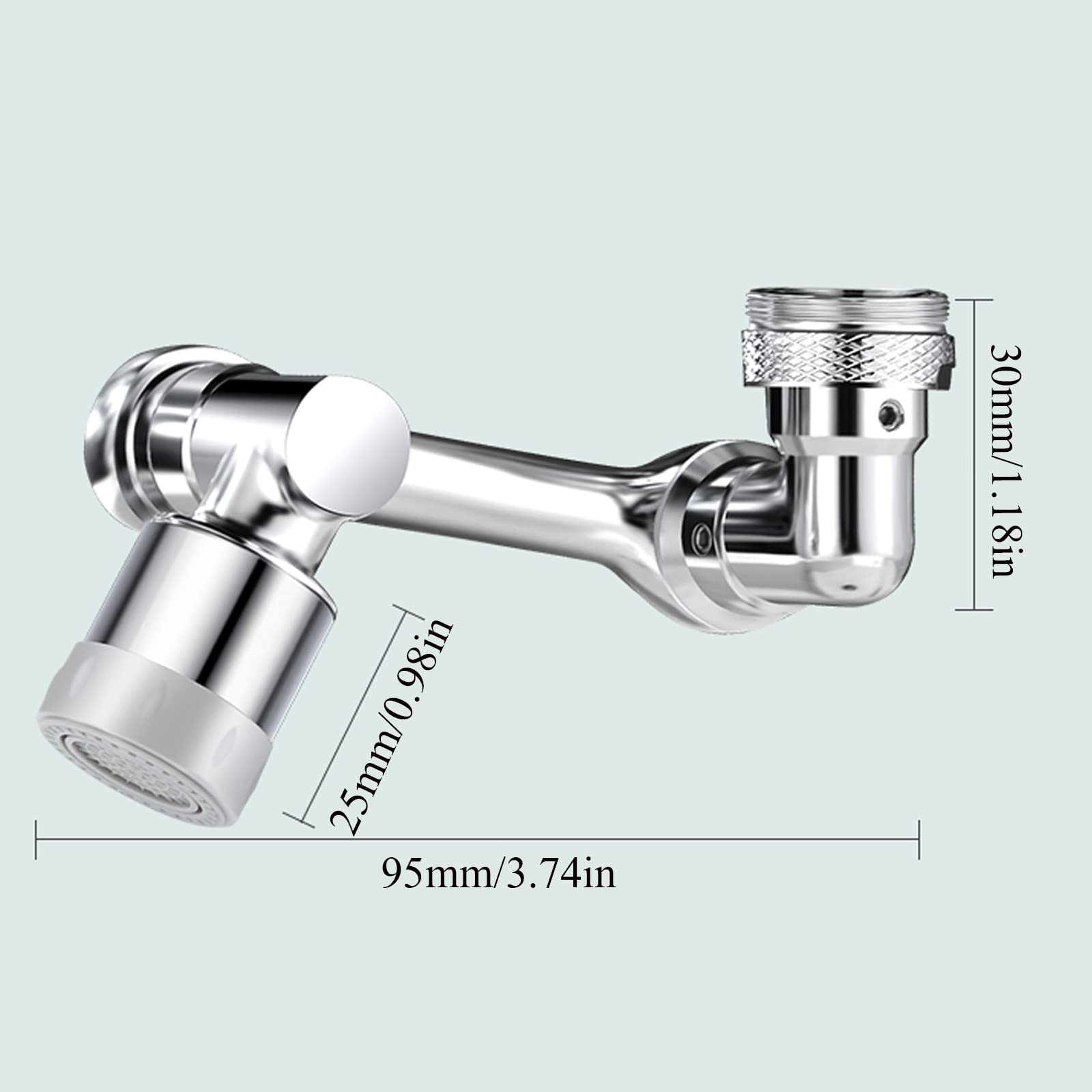 Extensor de grifo universal - Extensor de grifo de fregadero giratorio de 1080°, Aireador de grifo de cocina de doble función con rotación de ángulo grande universal, Grifo con filtro contra salpicadu