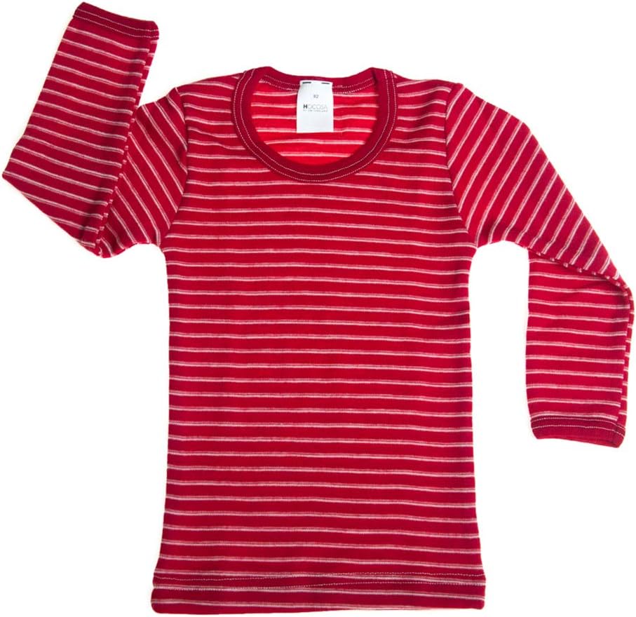 Organic Merino Wool Long Underwear Shirt for Kids by HOCOSA of Switzerland