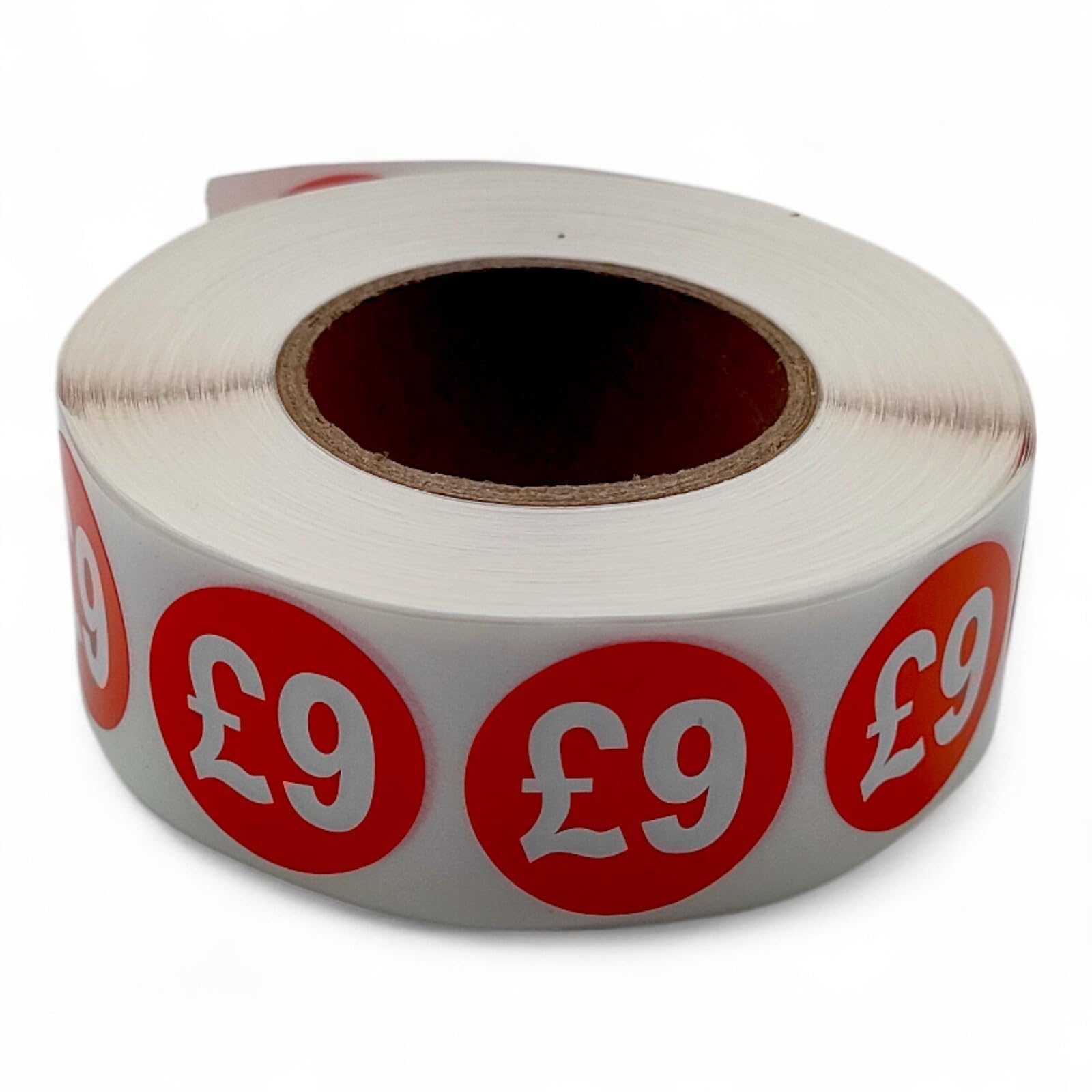 Price Stickers - 1000 Stickers - 25mm Red Self Adhesive Sticky Labels Rolls £9