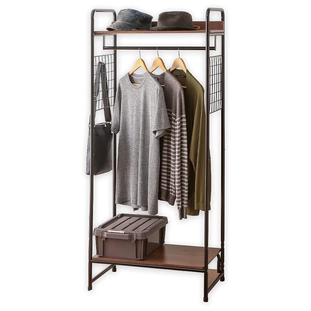 Amazon｜アイリスオーヤマ ハンガーラック ブラック 64×38.5×154.5cm