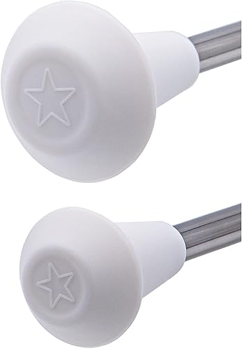 Miniatura 6 de MVG Bastón de marcha giratorio 28 en acero inoxidable extremos de goma mini eje 38 con cinta de baile. bastón adulto.