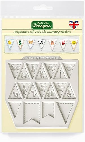 Miniatura 48 de Katy Sue Molde de silicona con volantes pequeños para decoración de pasteles estilo Lambeth - Tamaño de volantes 7.9 x 0.7 x 0.2 pulgadas