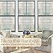 rabbitgoo Vinilos para Ventanas Privacidad 3D Laminas Translucido Vinilo Cristal Ventanas Adhesivos...